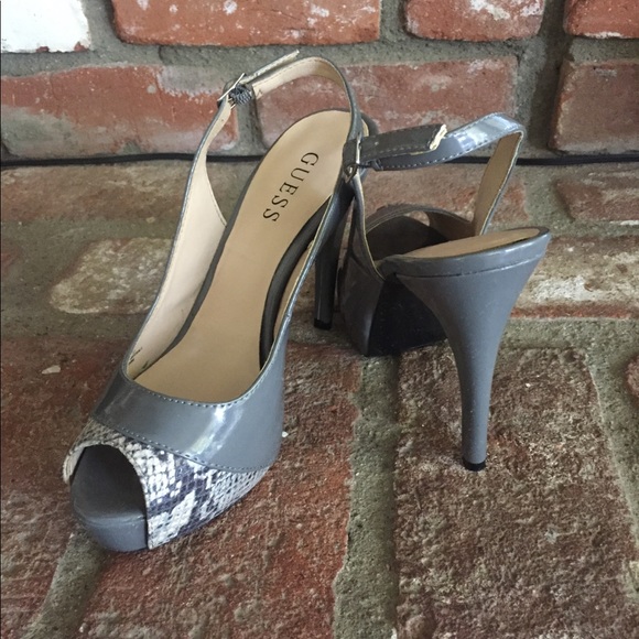 Gray Peep Toe - Picture 2 of 2